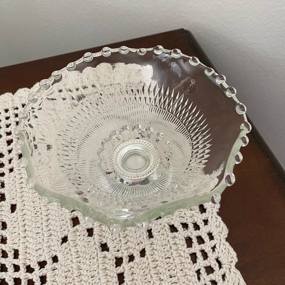 Vintage Duchin Sterling Silver & Glass Compote Dish | Weighted Candy Bowl | Mid- - Picture 2 of 5